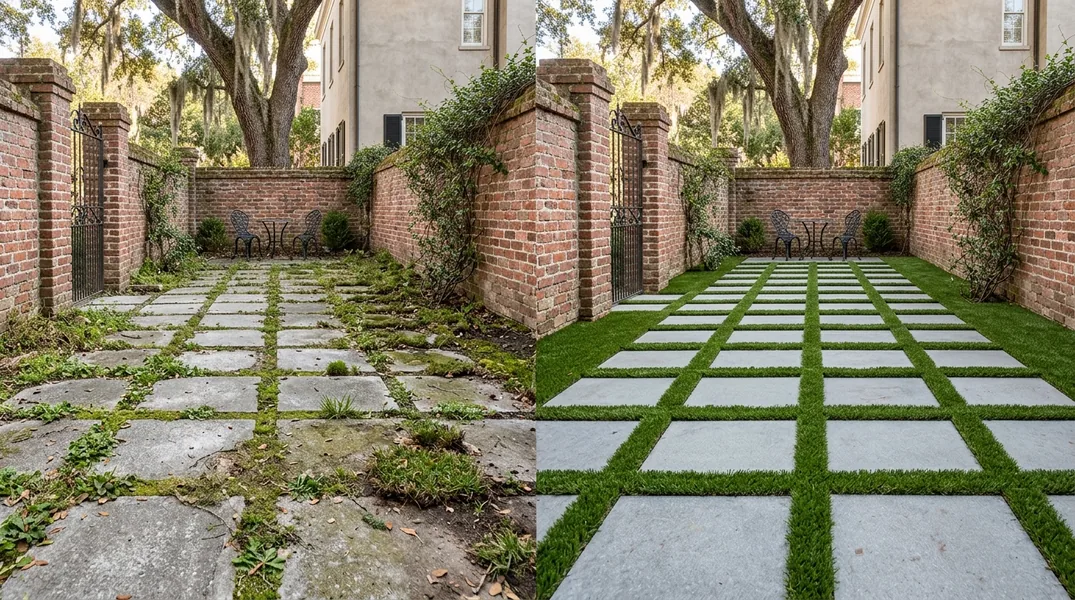 Result artificial grass installation in Savannah - Savannah Artificial Grass Installation