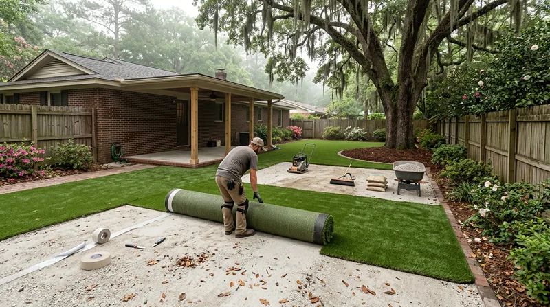 Residential Artificial Grass Installation Savannah