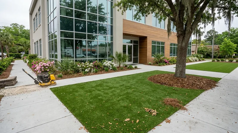 Commercial Artificial Grass Installation Savannah